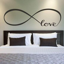 Infinity Symbol Word Love vinyl Wall Art Sticker Decals Home Art Bedroom... - $8.90+