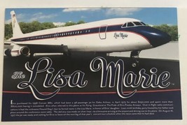 Elvis Presley Postcard Elvis Lisa Marie Airplane - $3.46