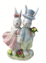 Home Interiors Spring Bunny &quot;Easter Finery&quot; Figurine/  #11869-03 6&quot; - £21.53 GBP
