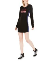 Starter Womens Graphic Hoodie Dress Size Large Color Black - £111.93 GBP