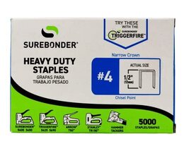 #4 Heavy Duty Narrow Crown Staples - 1/2&quot; - 5000 ct. - €22,61 EUR