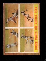 1962 Topps #311 Kubek Makes The Double Play Good+ Yankees Ia *NY11624 - £2.90 GBP