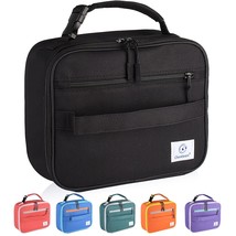 Insulated Soft Lunch Bag With Double Zipper - Durable, Freezable And Reu... - £14.93 GBP