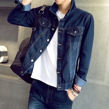 Denim Jacket Male Korean Style Fashion  Spring And Autumn Students Handsome Self - £118.59 GBP