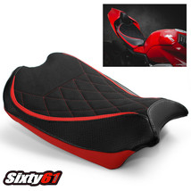 Ducati Panigale V4 V4S Seat Cover 2018-2021 Front Black Red Suede Luimoto - £143.55 GBP