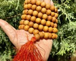 11 mm round 46&quot;+ Indian Origin Wood 108+1 Guru Bead Japa Mala, Jaap Rosa... - $23.51