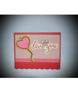A &#39;Love You&#39; Valentine&#39;s Day Card, Valentine&#39;s Love Note, Diamond Art He... - $6.51 CAD