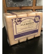 A La Maison de Provence  Hand   Body Bar Soap  Lavender Flowers  4 Bars ... - £10.51 GBP