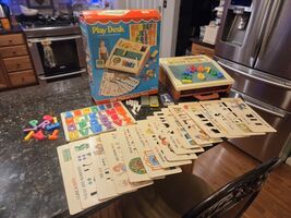 VINTAGE Fisher-Price Play Desk #176 in Original Box GUC COMPLETE - $94.95
