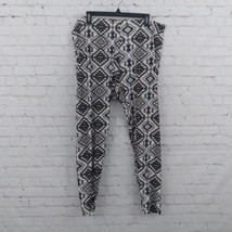 Riley James Leggings Womens 22/24W White Black Geomertic Aztec Pull On Pants - £15.95 GBP