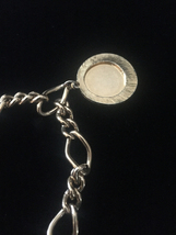 Vintage 70s Monet Gold Link Bracelet with Puerto Rico Charm image 5