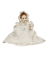 Vintage Horsman Doll 3049 15&quot; Sleepy Hazel Eyes Original Gown Bonnet Col... - £33.11 GBP