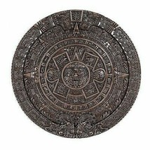 Mexica Aztec Maya Solar Sun Xiuhpohualli &amp; Tonalpohualli Wall Calendar Plaque - £39.31 GBP