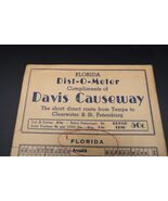 Vtg Florida Dist-O-Meter Davis Causeway Tampa Clearwater St. Petersburg ... - $14.99