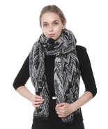 Zig Zag Printed Oblong Scarf - £10.76 GBP