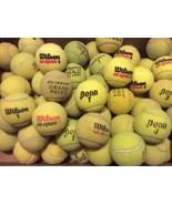 100 USED TENNIS BALLS - MIXED BRANDS - FREE SHIP - ACTUAL BALLS BEING SHIPPED  - $33.88
