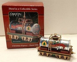 CARLTON CARDS CHRISTMAS ORNAMENT EXPRESS 3.25 INCHES TRAIN RETIRED 1998 - $11.99