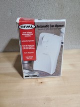 Rival Automatic Electric Can Opener Knife Sharpner Model CN735 White New... - $17.09