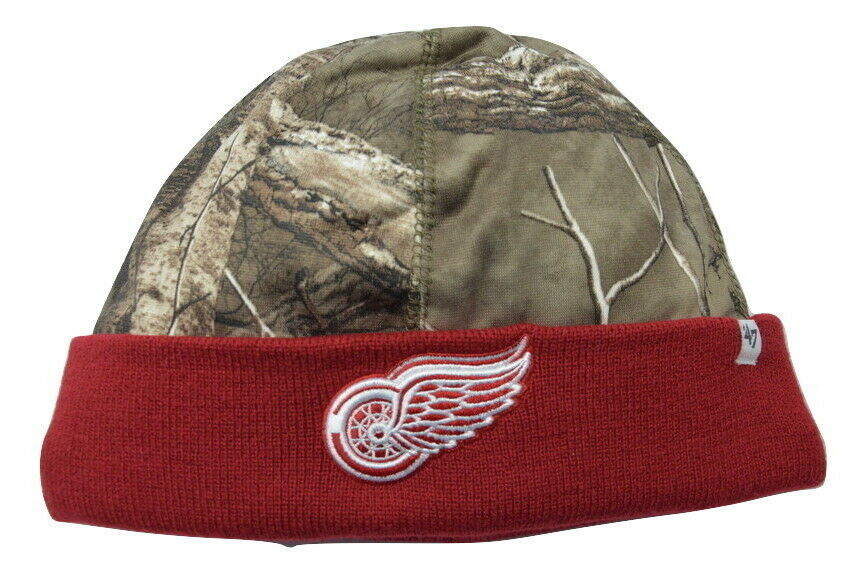 '47 Detroit Red Wings NHL Foxden Realtree™ Camouflage Knit Cuffed Hat Beanie - $18.99