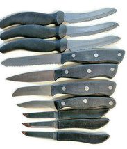 10 Kitchen Paring Cutting Chef Knives Stainless Steel Assorted Sizes &amp; Brands - £37.83 GBP