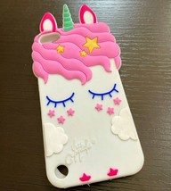 Ipod Touch 5Th 6Th 7Th Generation - Soft Silicone Case Cover White Unicorn Stars - £14.38 GBP