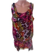 Woman’s Large Floral Print Sleeveless Blouse Size Large By New Directions  - €6,81 EUR