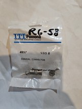 ITT Pomona 4997 93158 Coaxial BNC Twist Lock Connector RG-58 - $2.16