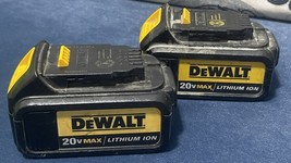 LOF OF 2 DEWALT DCB200 20V Battery FOR PARTS REPAIR NOT WORKING - $46.05