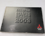 2003 Mitsubishi Eclipse Owners Manual Handbook OEM L03B08021 - $14.84