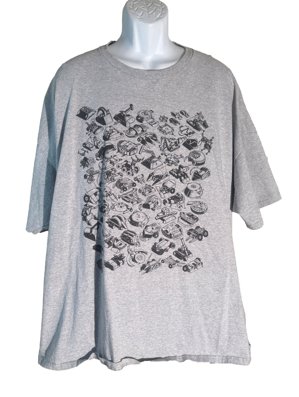 BATTLEBOTS SEASON 2 Short Sleeve Pull-Over T-Shirt Gray 4XL - $24.74