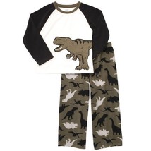 Carter&#39;s Boys Dinosaur Microfleece Pajama Pant Set, Size 4 - $273.28 MXN