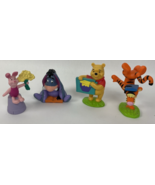 Winnie The Pooh Mini Small Figures Piglet, Tigger, Eeyore Lot Of 4 Topper - $29.76 CAD