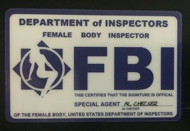 FBI Female Body Inspector Special Agent Bureau Novelty Gag Joke Card - £7.13 GBP