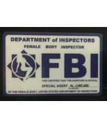 FBI Female Body Inspector Special Agent Bureau Novelty Gag Joke Card - £7.10 GBP