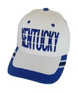 Kentucky Window Shade Font Men&#39;s Adjustable Baseball Cap (White/Royal) - £11.95 GBP