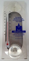 Thermometer Memorial Hospital Belleville, IL Acrylic Hanging Vintage  - £10.85 GBP