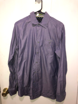 Ted Baker Mens 3 Button Down Long Sleeve Shirt Faux Handkerchief in Pocket - $13.85