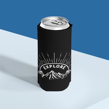 EXPLORE Slim Can Cooler, Custom Printed Neoprene Soda and Beer Can Wraps... - £12.35 GBP