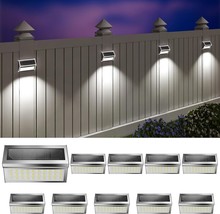 Solar Outdoor Deck Light:10Pack 30LED Fence Solar Step Outside Lights Wa... - £30.85 GBP