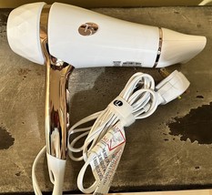 T3 FeatherWeight 3-Heat 2-Speed Hair Dryer 72834 White/Rose Gold TESTED - £29.47 GBP
