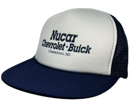 Vintage Nucar Chevrolet Buick Hat Cap Chestertown MD Dealer MeshBack Trucker Hat - £15.63 GBP