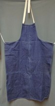 Vintage Indigo Denim Apron Dark Blue Selvedge Workwear - £39.41 GBP