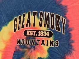 NWOT - Great SMOKY MOUNTAINS Short Sleeve Size Youth M Tie-Dye Tee - £11.90 GBP