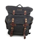 Trendy Apparel Shop World War 2 Style Canvas Back Pack with Padded Shoul... - £55.94 GBP+