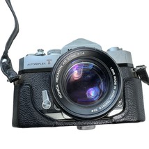 Konica Autoreflex T 35mm Camera w Konica Hexanon AR 57mm f 1.4 Lens Case Vintage - £61.85 GBP