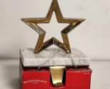 Wondershop Christmas Holiday Gold Metallic Star Stocking Holder With Mar... - $25.64