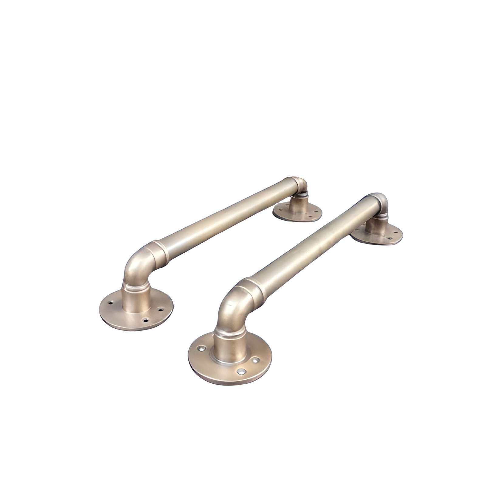 1 Pair Brass Door Pull &amp; Knob with Antique Water Pipe Motif 38 cm Door H... - $114.00