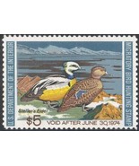 RW40, $5 Stellerr&#39;s Eider Federal Duck Stamp VF NH - LOW PRICE! - $9.95
