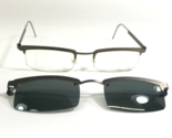Lindberg Eyeglasses Frames Mod.4015 Matte Gray with Clip On Lenses 50-21... - $295.17