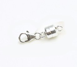 925 Sterling Silver 5.5 mm Magnetic Clasp with Lobster lock clasp - £11.86 GBP
